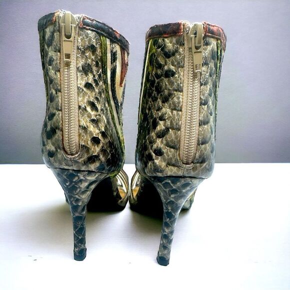 Annie Shoes l Snakeskin Design, Mesh accent l 4” Stiletto Heel l 6M l Like New! - Picture 7 of 13